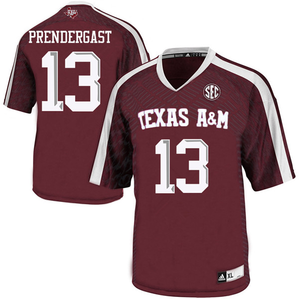Men #13 Cade Prendergast Texas Aggies College Football Jerseys Sale-Maroon